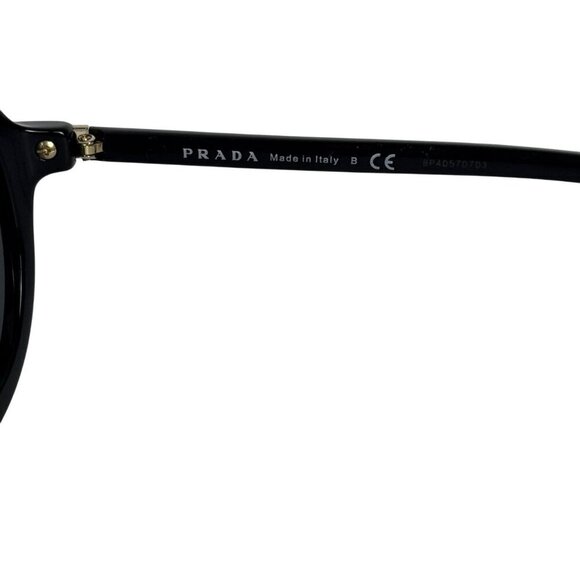 Prada SPR 09V Sunglasses 1AB-5S0 Black Gray Lenses Size 56 Authentic Gold - Picture 6 of 12